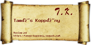 Tamás Koppány névjegykártya